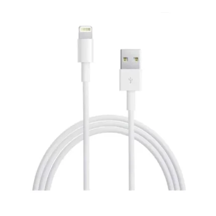 نمای کابل سفید و دو کانکتور کابل تبدیل USB به lightning کین واله مدل C13