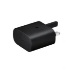 نمای اصلی شارژر دیواری 25 وات سامسونگ مدل EP-TA800 با بدنه مشکی