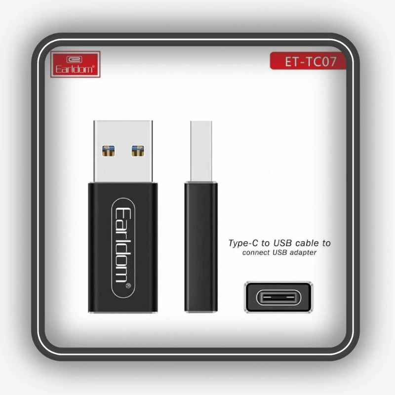 نمایش رابطهای مبدل Type-C به USB ارلدام مدل ET-TC07