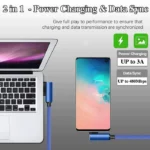 نمایش قابلیت شارژ و انتقال اطلاعات کابل شارژ لایتنینگ پدارول مدل P5