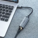 اتصال مبدل USB-C به Ethernet یوگرین مدل CM199 کد 50737 به لپ‌تاپ