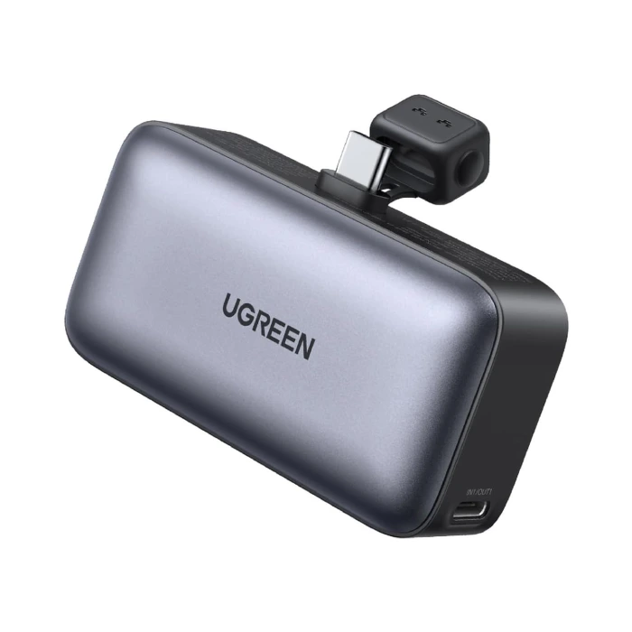 نمایش اتصال پاوربانک UGREEN PB503 به گوشی