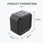 نمایش ابعاد اسپیکر بلوتوثی Cyboris X1S