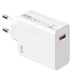 نمای شارژر دیواری شیائومی 67 وات به همراه کابل تبدیل USB-C