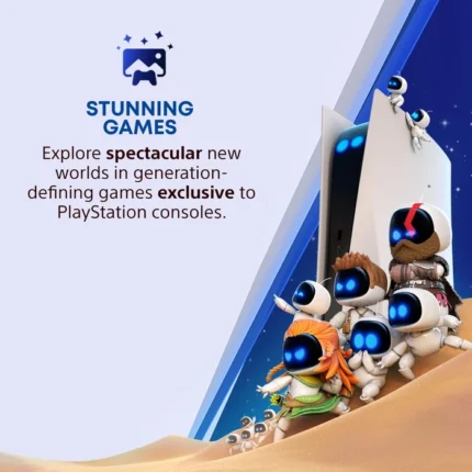 نمایش بازی‌های کنسول سونی مدل PlayStation 5 Slim Standard CFI-2116