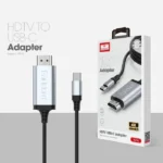 نمای کابل و بسته‌بندی کابل تبدیل Type-C به HDMI ارلدام مدل Earldom ET-W34