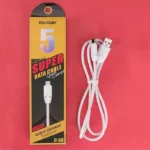 نمایش بسته‌بندی و کابل سفید تبدیل USB به USB-C کین واله مدل C-68