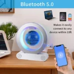 نمایش اتصال اسپیکر بلوتوثی کره زمین مدل Globe