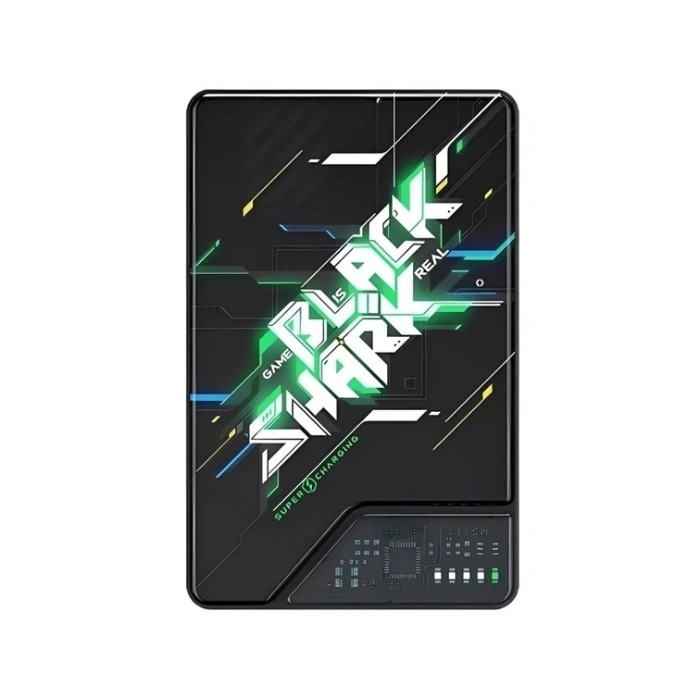 نمای روبه‌روی پاوربانک 10000 میلی آمپر بلک شارک Black Shark BPB08 با طراحی گیمینگ