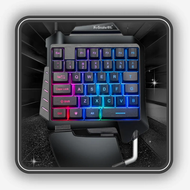 نمایش کلیدها و نورپردازی کیبورد K-Snake G92